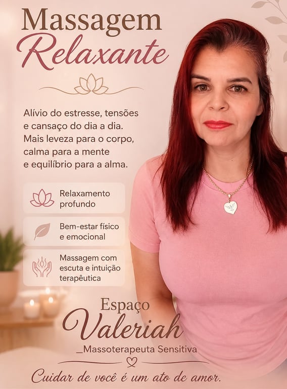 Valeriah Terapeuta Corporal massagem relaxante