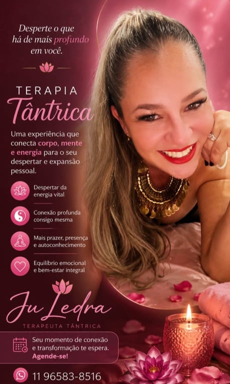 Ju Ledra Massoterapeuta / Terapeuta Tantrica Massagem tântrica em