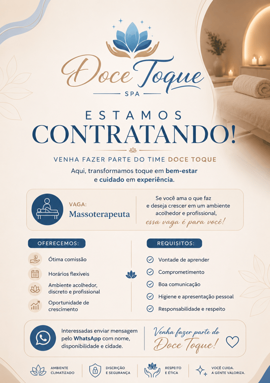 Doce Toque — Mais do que uma massagem, uma experiência.