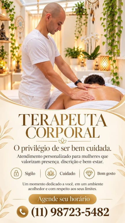 Diego Terapeuta Corporal Massagem sensual em