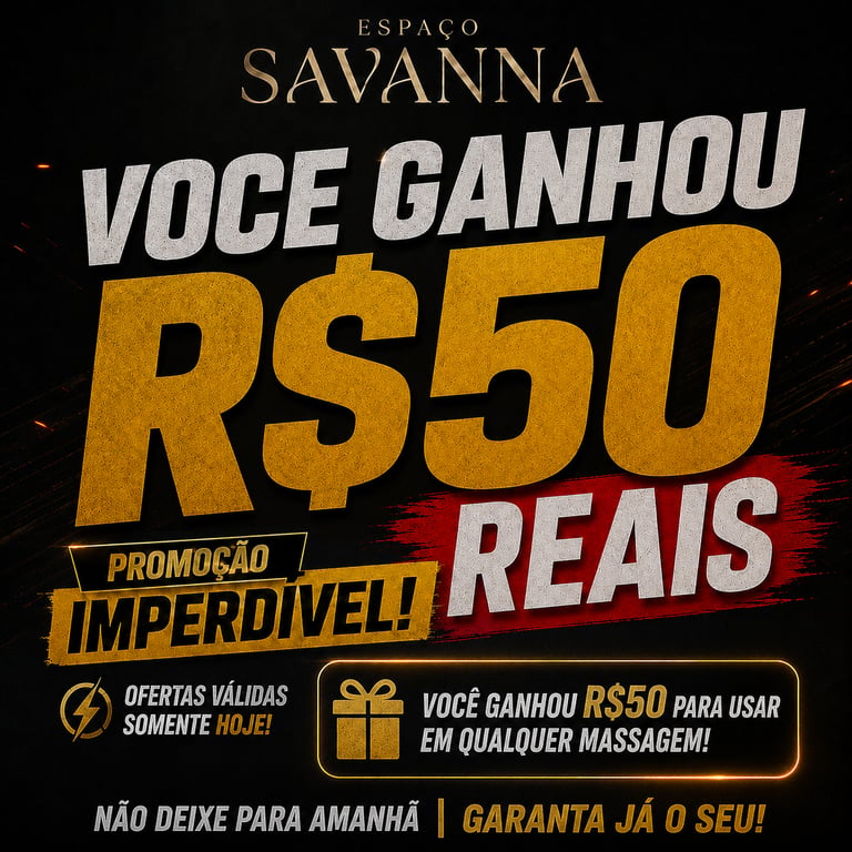 GANHE R$50,00! Massagem Sensual/Erótica