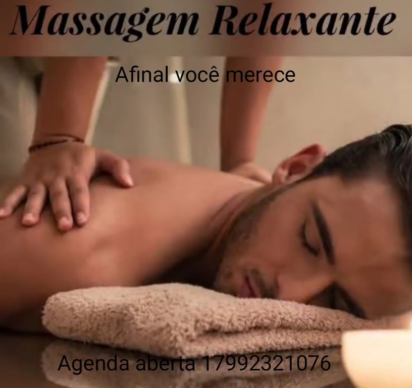 Bem estar, Relaxamento e Renovação para Seu Corpo Massagem