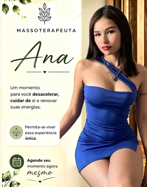 Ana massagens relaxantes e estimulantes
