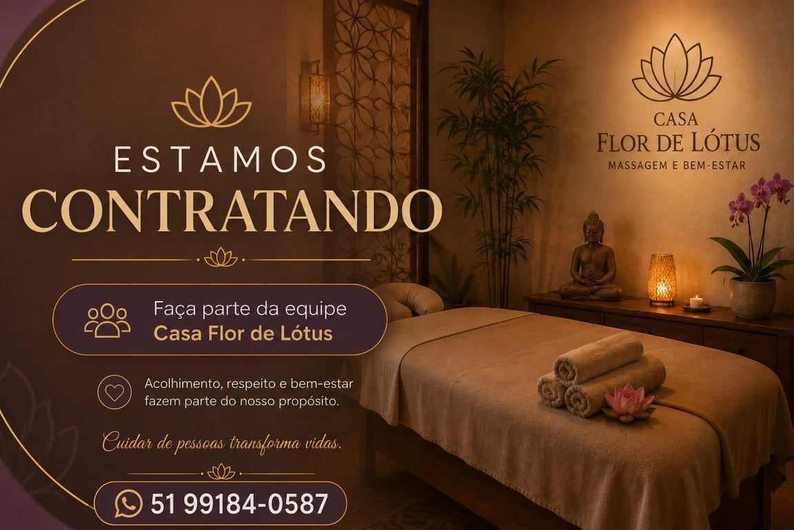 Flor de Lótus — Atendimento Discreto e Relaxante