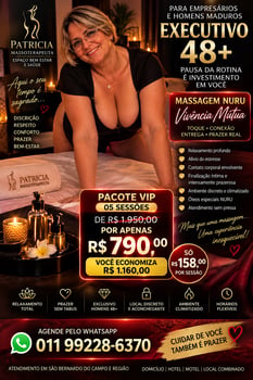 “PATRÍCIA • 28 ANOS DE EXPERIÊNCIA | EXCLUSIVO PARA HOMENS MADUROS 40+