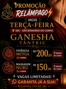 Ganesha tantric SBC - um espaço pensado para quem busca desacelerar