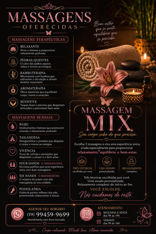 Seu momento relaxante, sensual e terapêutica Massagem tântrica