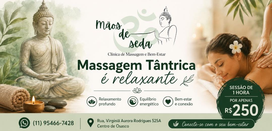 Mão de seda ,venha sentir um dos melhores toques de Osasco. Massagem em