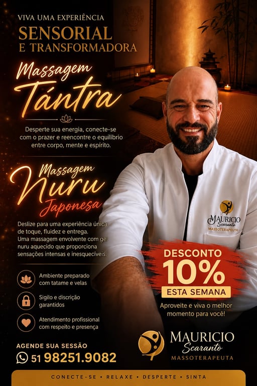 Massagista Mauricio Scaranto massagens profissionais