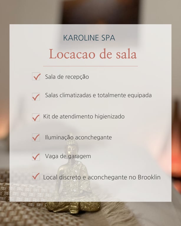 Aluguel de salas de massagem Massagista