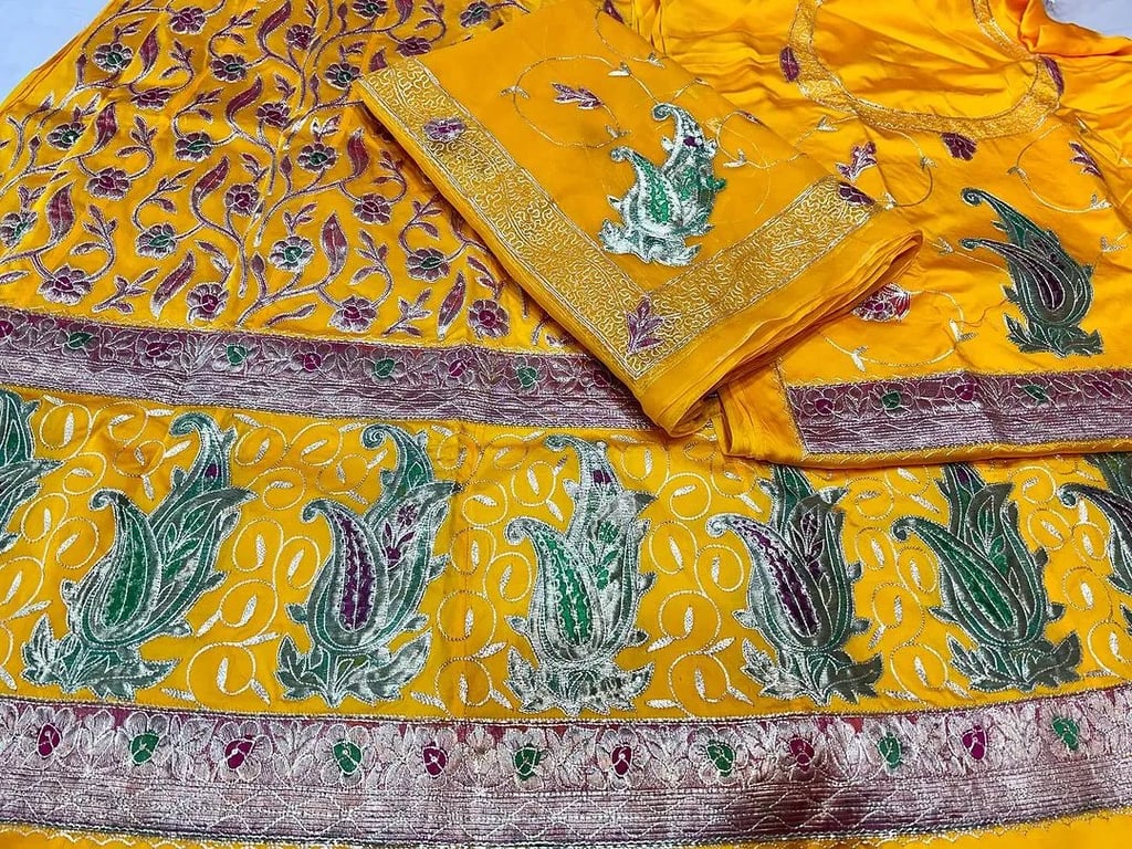 Original Copper Chanderi Poshak AK