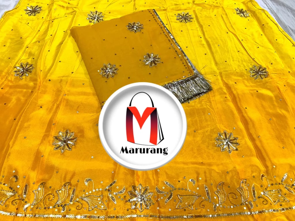 Heavy Upada Crep Rajputi Pyor Poshak Ak