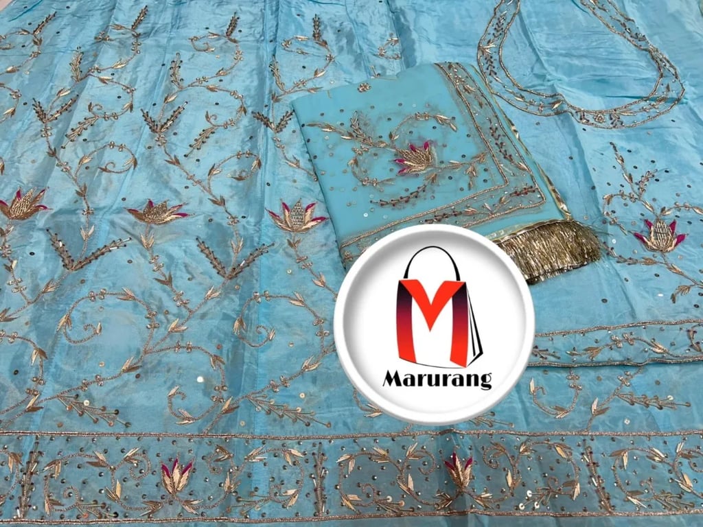 Heavy Upada Crep Rajputi pyor Poshak AK