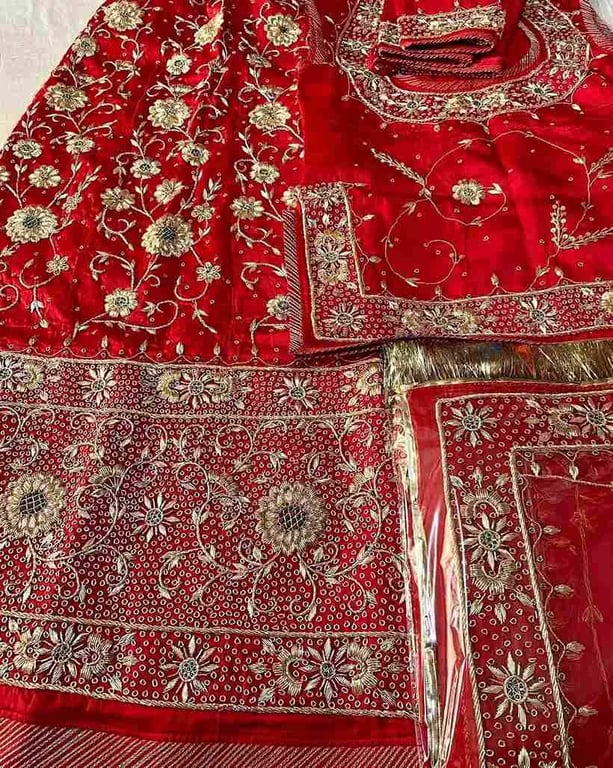 Bridal Heavy quality Traning Pyor Rajputi Poshak