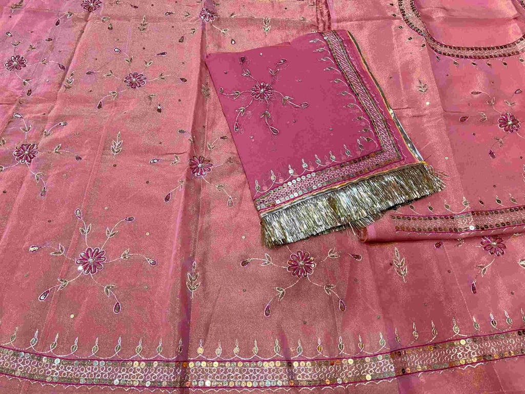 New Tissue Poshak With Pure Thakur Ji Odhni AK