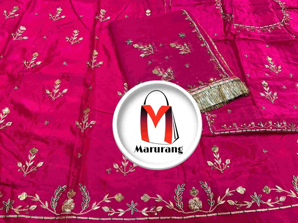 Full Dapka Jardo Ji Hand Work Butique Poshak AK