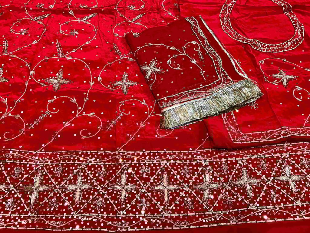 Netural Silk Poshak With Pure Thakur Ji Odhni AK