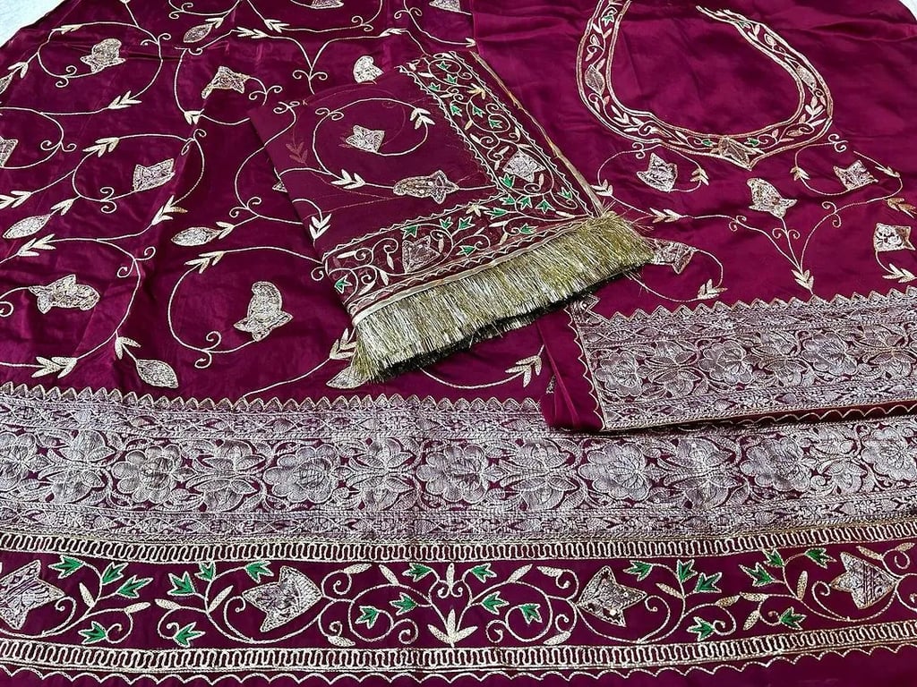 Trnding Real Copper Chanderi Poshak AK