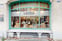 Devanture de magasin, encadrement vert