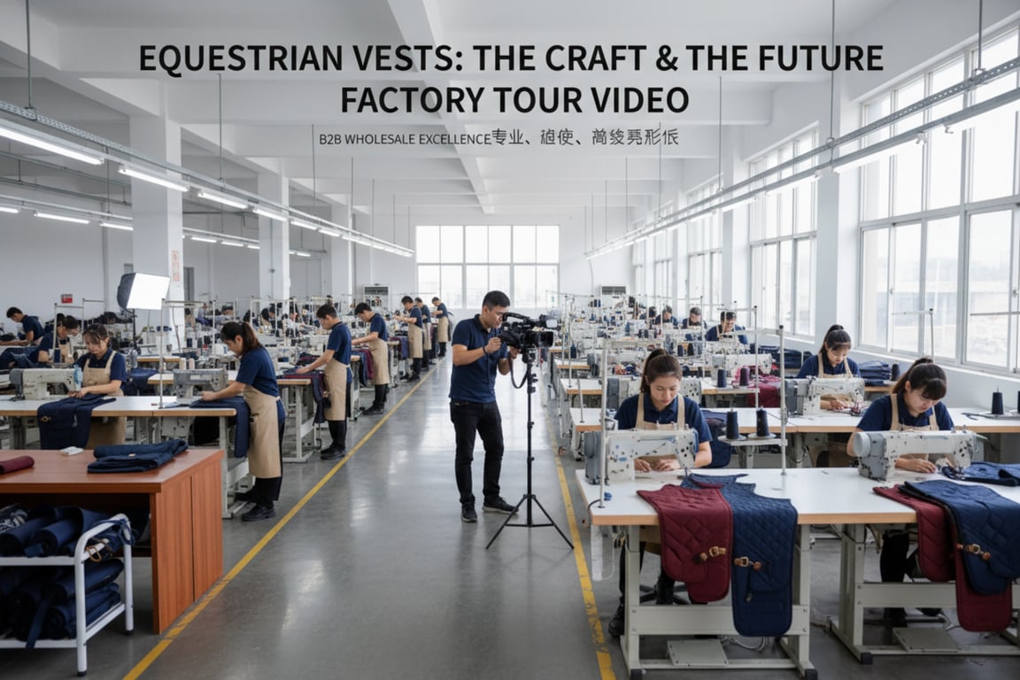 Equestrian vest factory tour video poster