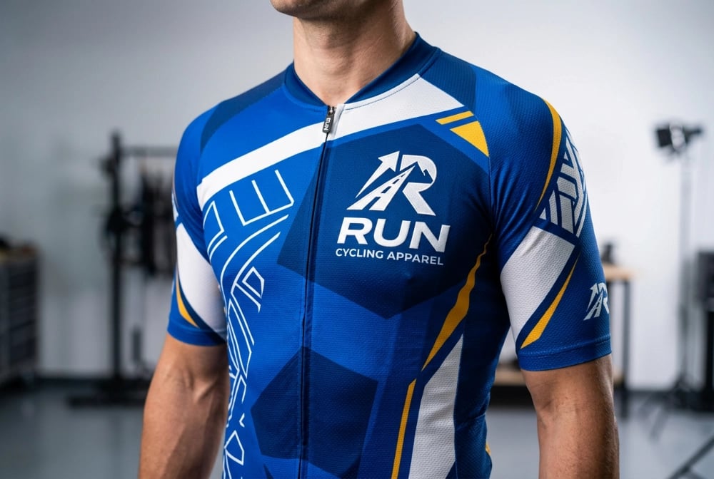 Cycling jersey logo and branding