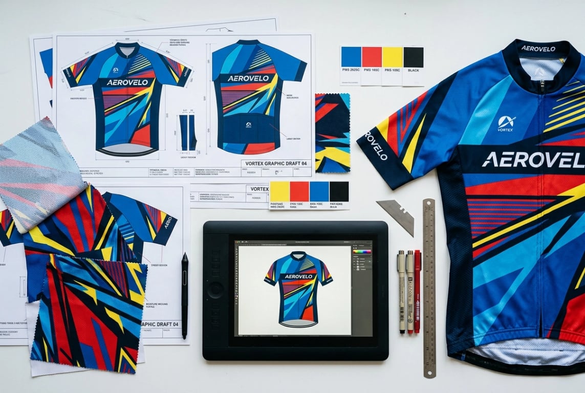Cycling jersey pattern R&D