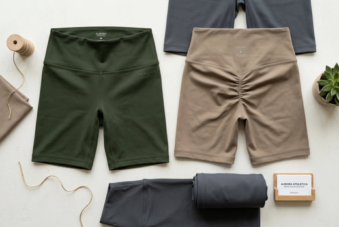 Wholesale biker shorts — high-waist and scrunch booty options