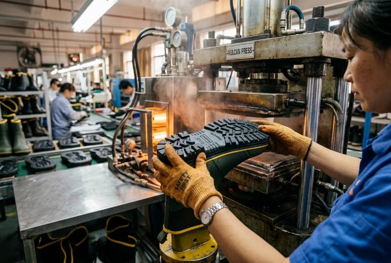 Vulcanized Rubber Outsole Manufacturing Process