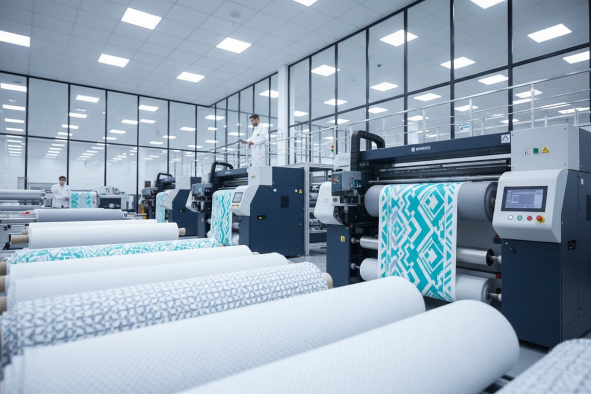 Modern textile printing production line for wholesale leggings manufacturing