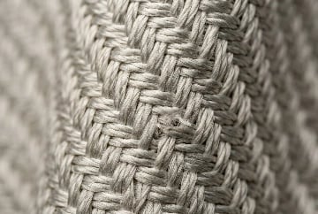 Cut resistant fiber material close up