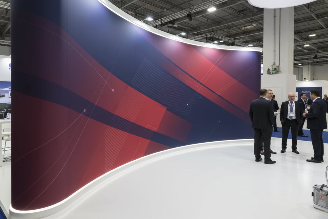 Exhibition Booth Background - Premium Fabric Printing