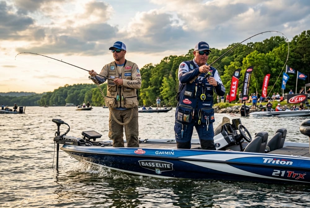 Bass tournament fishing competition in the United States