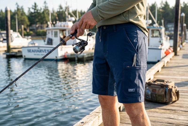 Custom Fishing Shorts with Quick-Dry 4-Way Stretch
