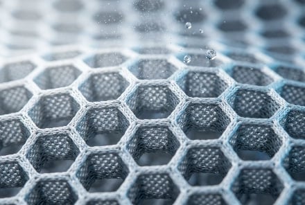 Honeycomb cooling textile detail