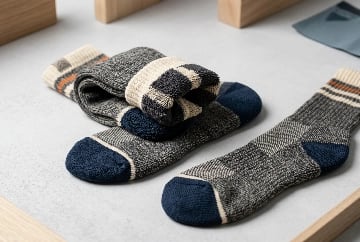 Cushioned seamless knit fishing sock