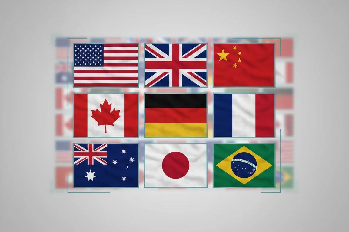Custom national flags wholesale - over 200 countries available with high-quality polyester and printing