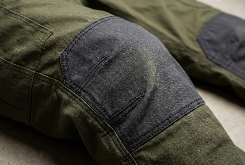Reinforced 800D Ripstop Knee Panel for High-Abrasion Zone Protection