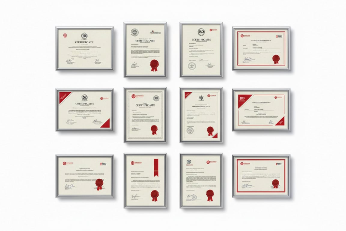 ISO 9001:2015 quality certifications and international manufacturing standards for flag production