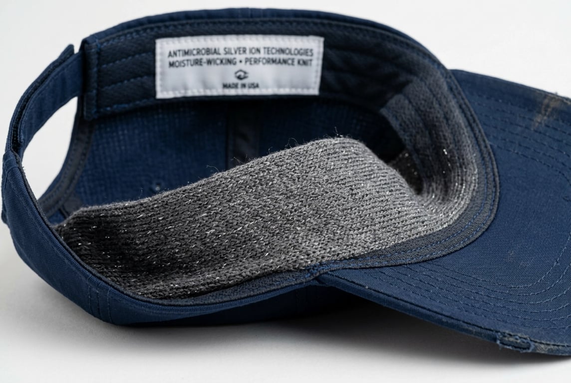 Performance Sweatband Engineering - Antimicrobial Silver-Ion Yarn Inner Band