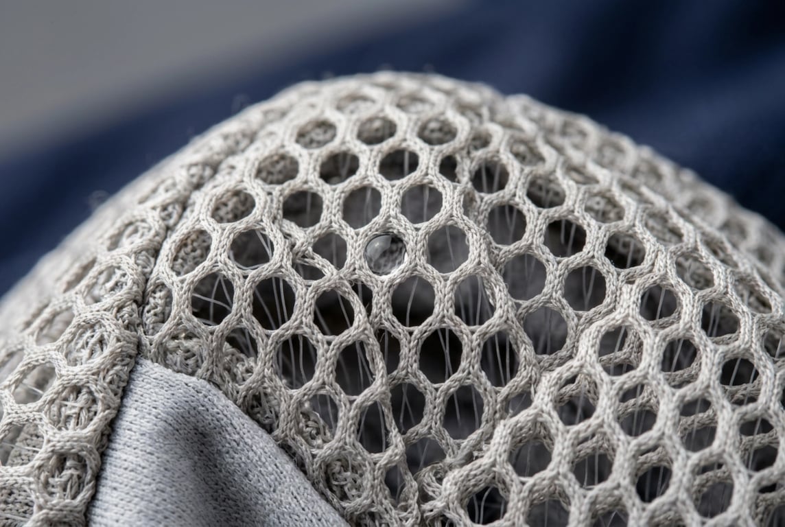 3D Spacer Mesh Quick-Dry Pocket Lining - Accelerated Evaporation Technology