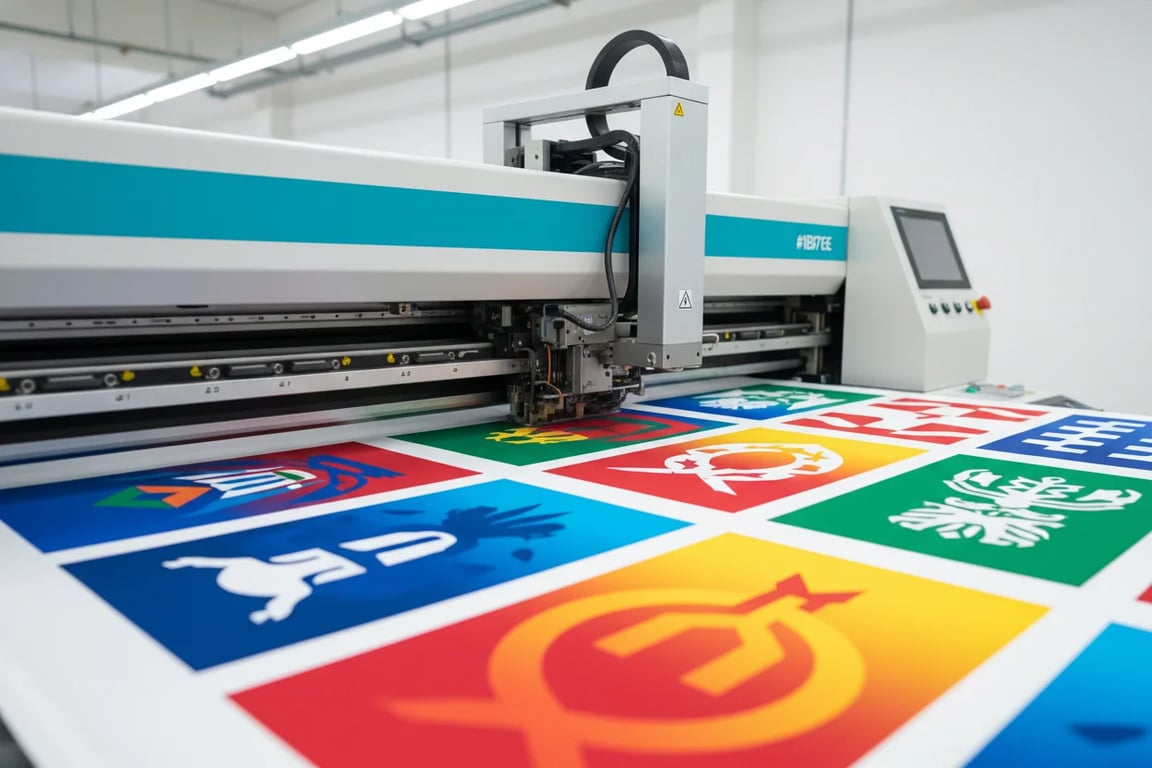 Digital direct flag printing - quick turnaround for small batches and complex photo designs