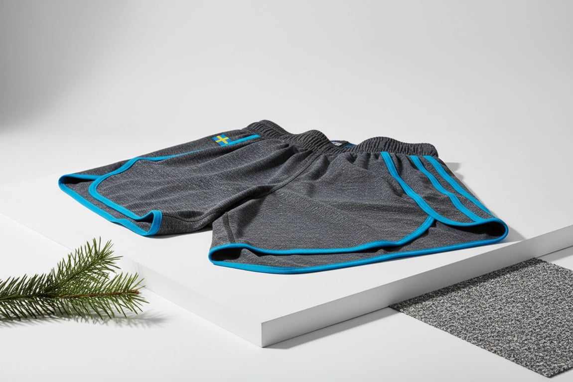 Eco-friendly training shorts with Nordic fit for Swedish athletes