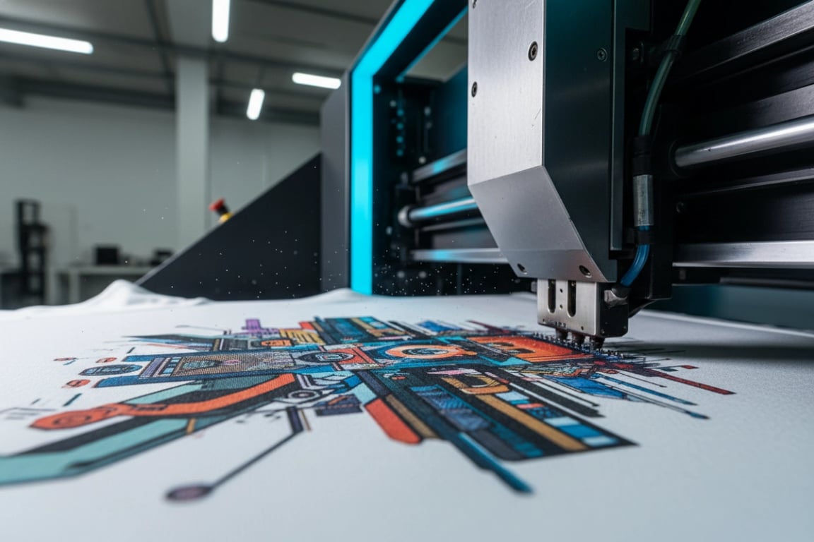 DTG printing photo-realistic artwork on custom t-shirt