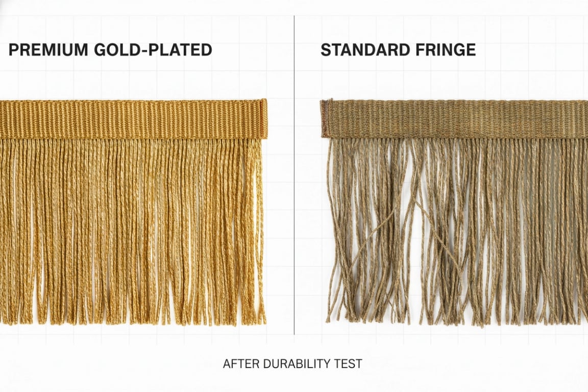 Premium Flag Fringe Durability Comparison - Long-lasting ceremonial quality