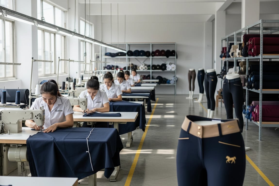 OEM ODM equestrian clothing factory - private label riding breeches and jodhpurs manufacturing