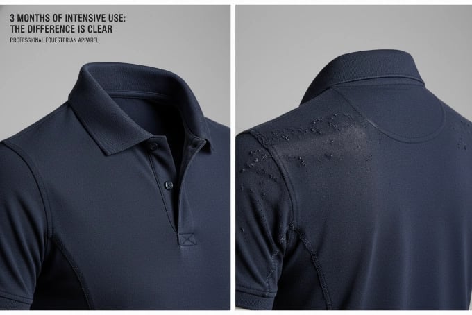 Regular polo shirt wear after 3 months of horse riding