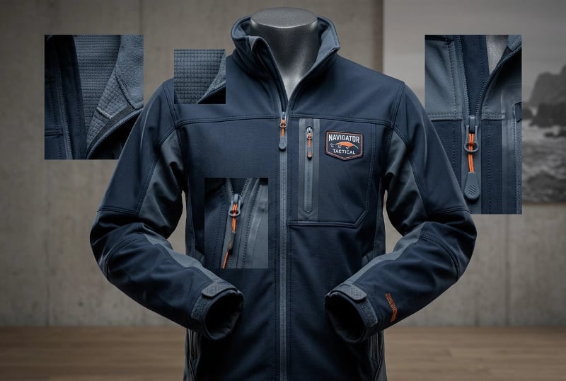 Softshell outdoor fishing jacket