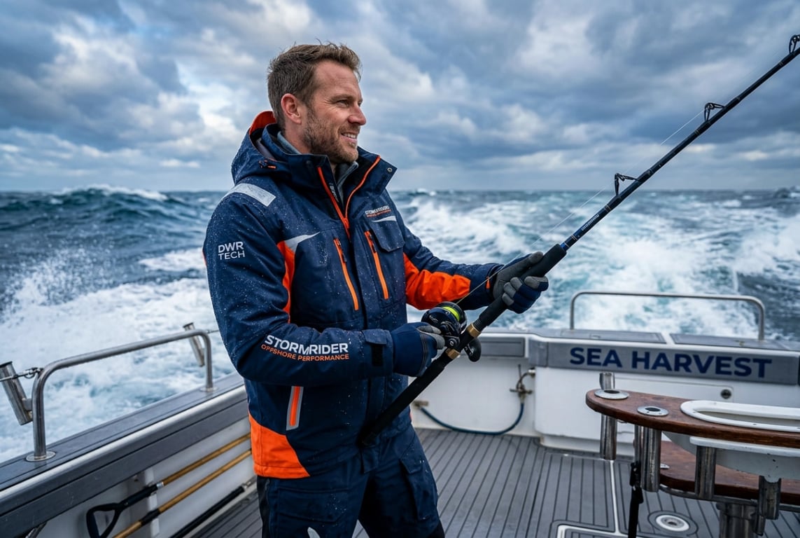 Offshore Fishing Jackets - Waterproof DWR Wind-Resistant