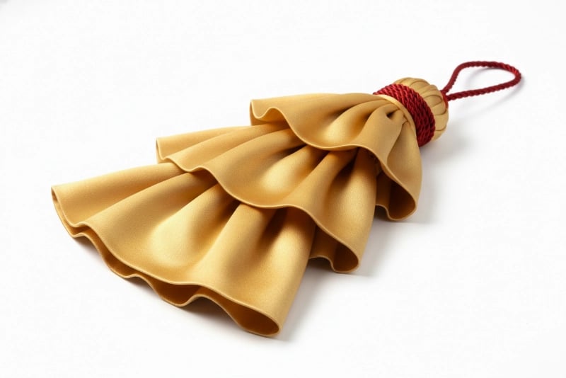 Multi-Layer Flag Tassel - Premium Gold Silk
