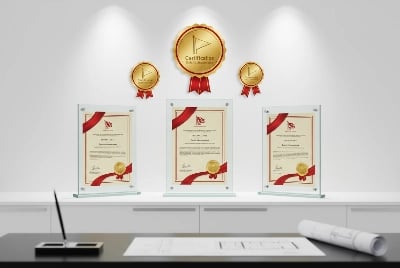 ISO 9001:2015 Quality Management System certification for professional flag pole manufacturing, Grade 12 typhoon wind resistance certification, RoHS compliance, 5000+ hours salt spray corrosion testing, ASTM G154 UV resistance certification